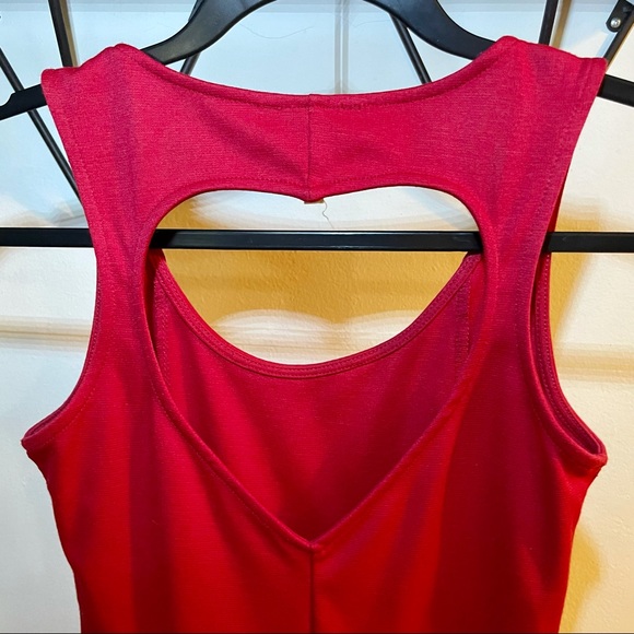 Red Kirra Peplum Dress - Picture 3 of 5